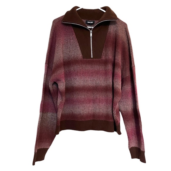 Naadam Merino Cashmere Space Dye Quarter Zip Sweater - Picture 6 of 12